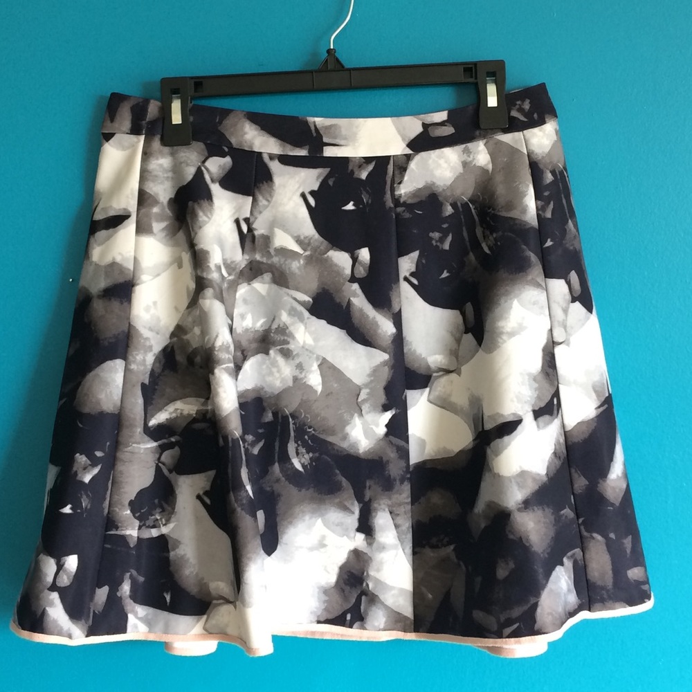 Marble print skater skirt